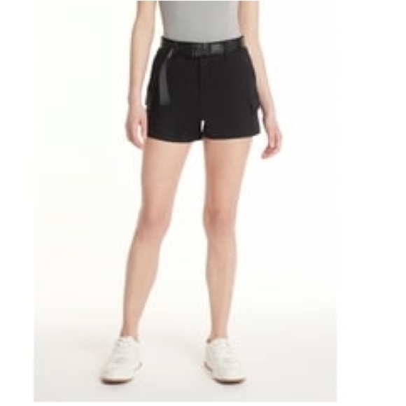 Madden NYC Elastic Waist Cargo Jean Shorts - Picture 1 of 6